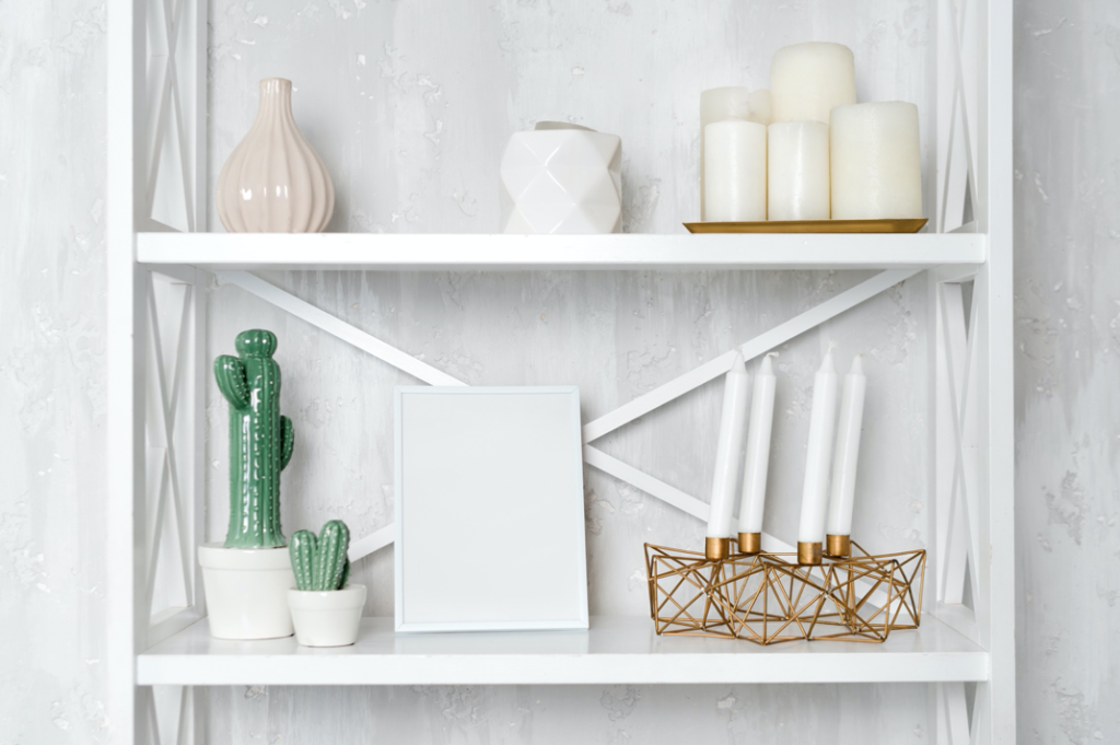 Shelf with Decor Gift Items