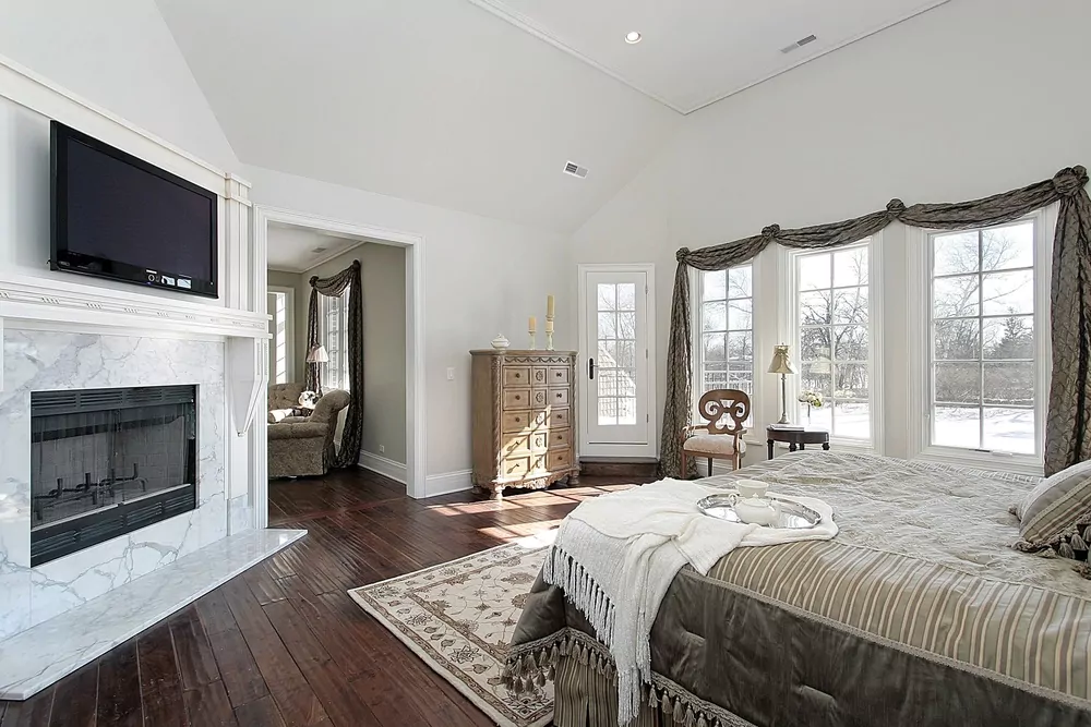 Luxury master bedroom suite