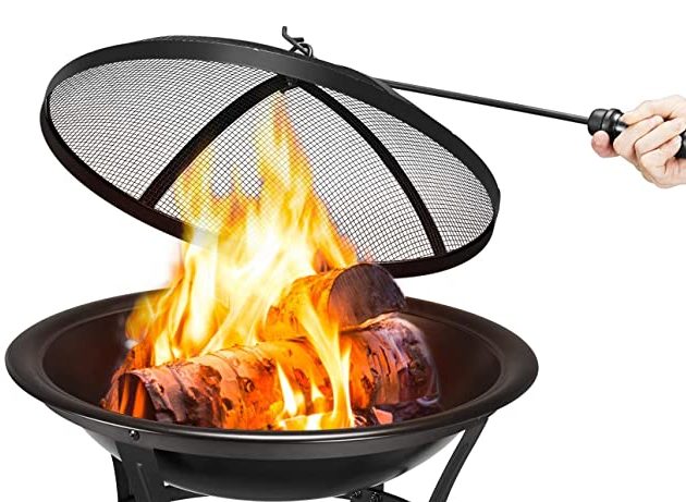 YAHEETECH 22in Outdoor Metal Fire Pit