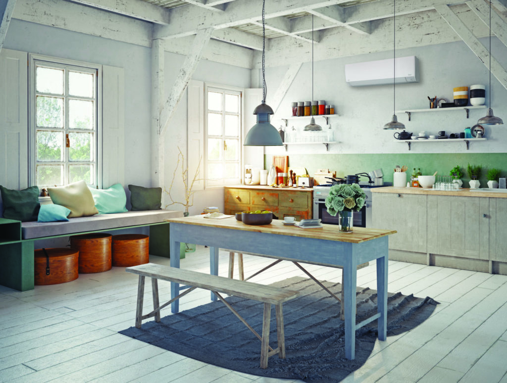 Farmhouse style kitchen interior