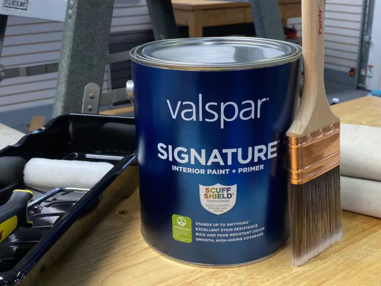 Valspar Signature Paint Plus Primer Covers Well and Stands Up to Stains