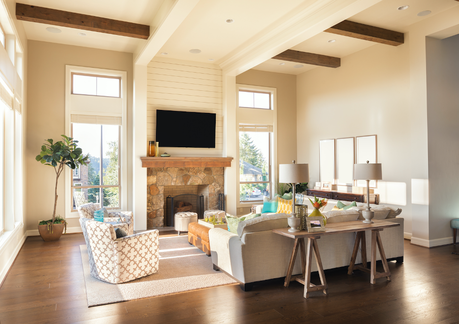 Beautiful open design living room