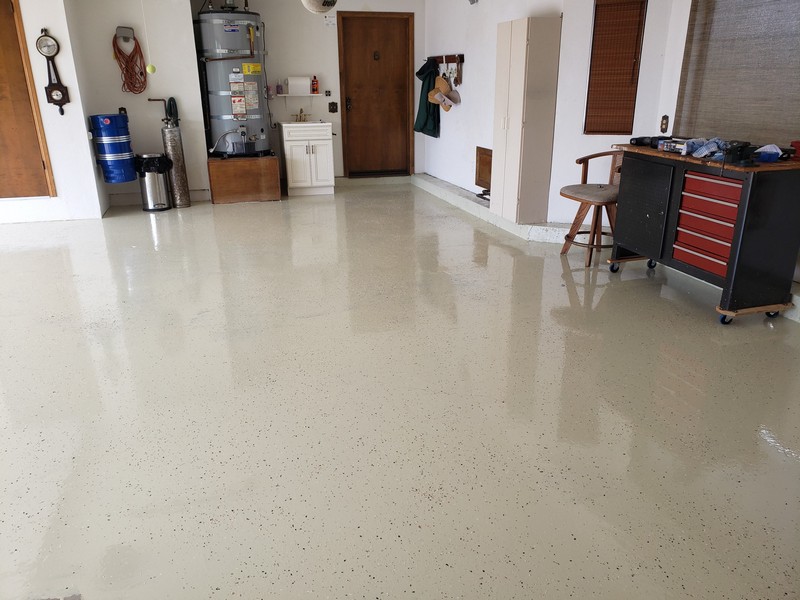 New garage floor