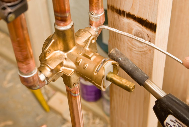 Installing a shower valve