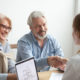 Woman and man buying a home