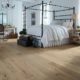 Bedroom floor featuring LL Flooring Virginia Mill Works Whispering Wheat Oak Engineered Hardwood Flooring