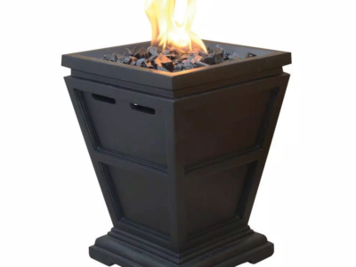 11 in. W x 11 in. D Tabletop LP Gas Fire Pit with Electronic Ignition and Lava Rocks