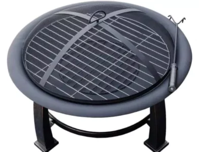 AZ Patio Heaters 30 in. Wood Burning Firepit in Black