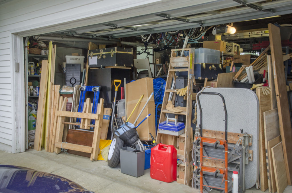 A garage full of storage
