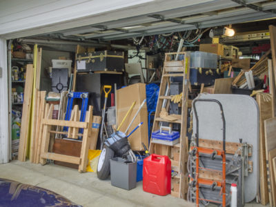 A garage full of storage