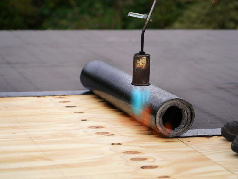 Modified Bitumen Low-Slope Roofing with Torch