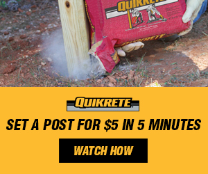 Quikrete Concrete Mix in the Red Bag