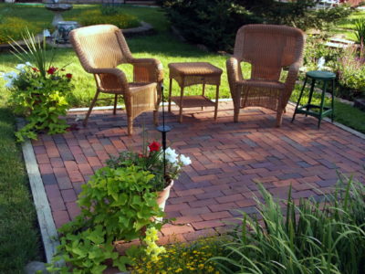 Brick patio