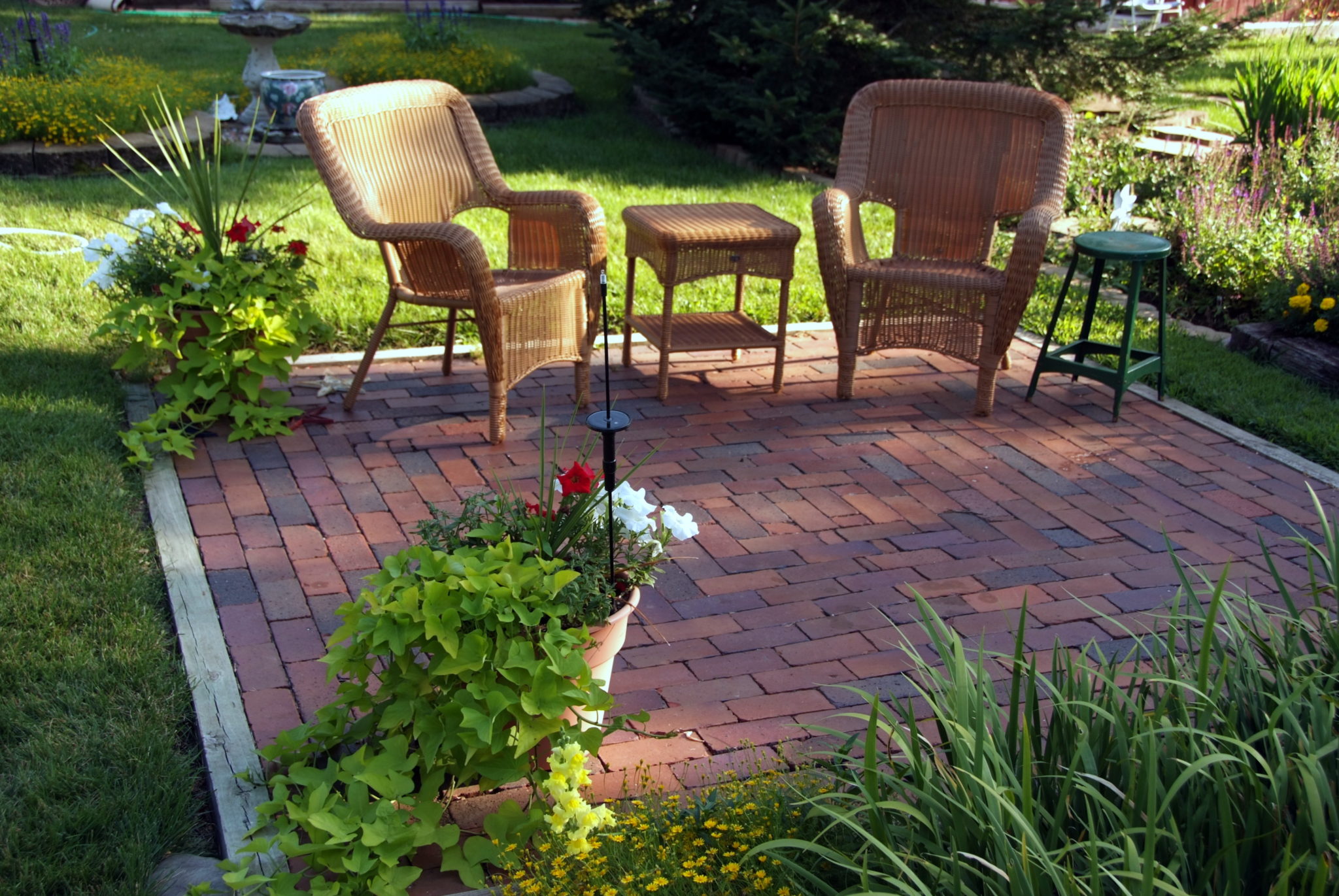 Brick patio