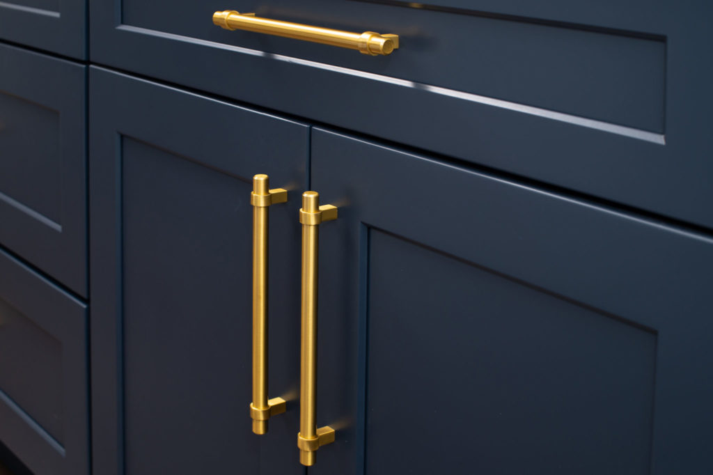 New kitchen cabinet brass door handles