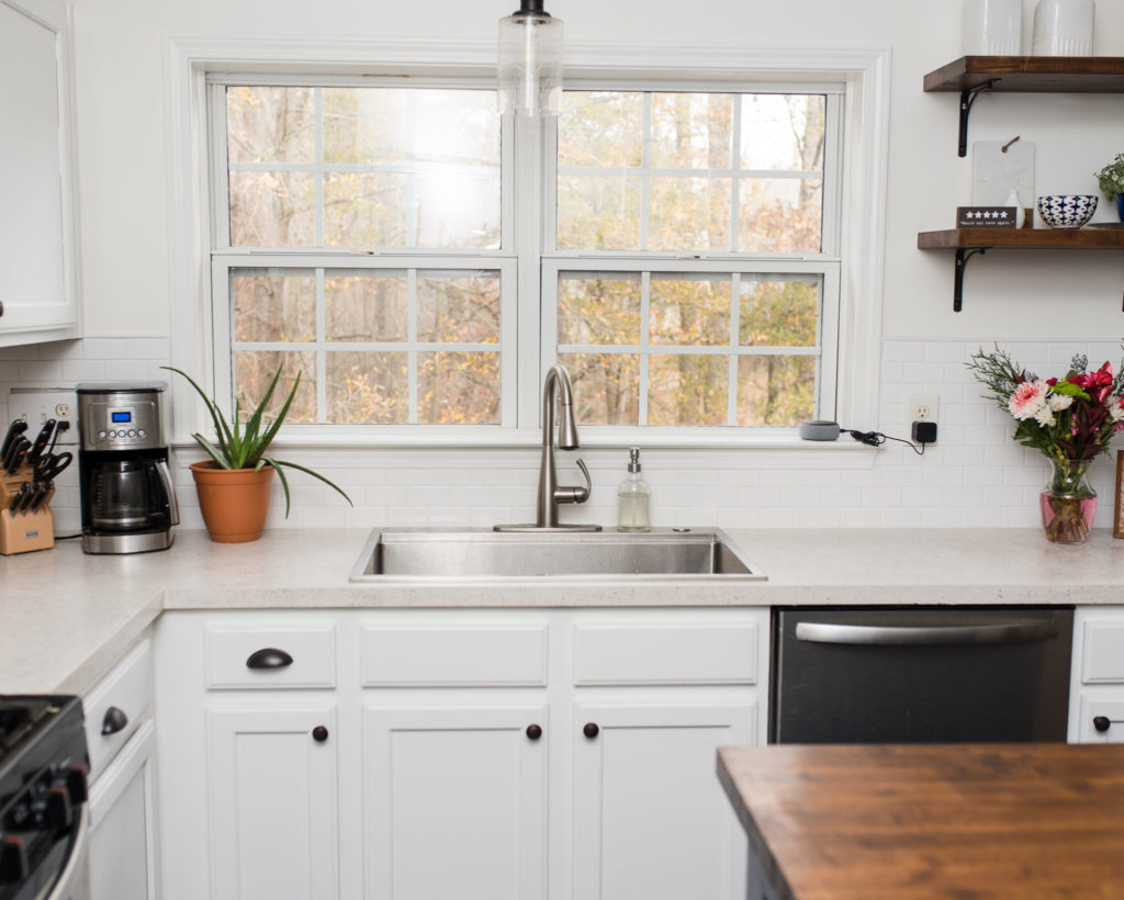 Completed kitchen countertop