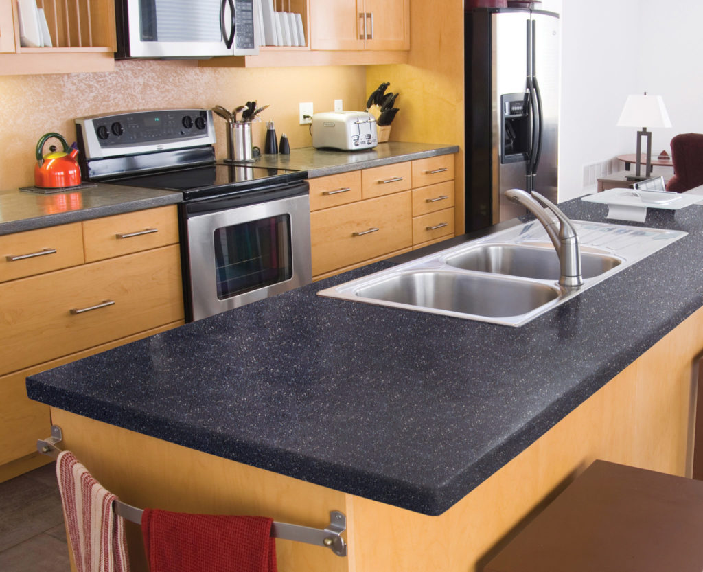 SpreadStone kitchen countertop created with the Daich Coatings Kit