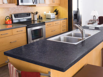 SpreadStone kitchen countertop created with the Daich Coatings Kit