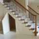Hidden storage under a staircase