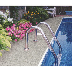 Terrazzo coating on pool deck