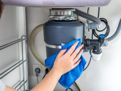 Garbage disposer under the sink