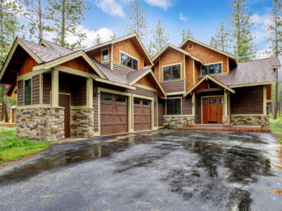 House after heavy rain