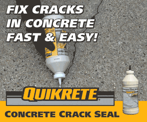 Fix cracks in concrete for about $12