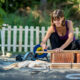 Young tradesperson building a backyarding project