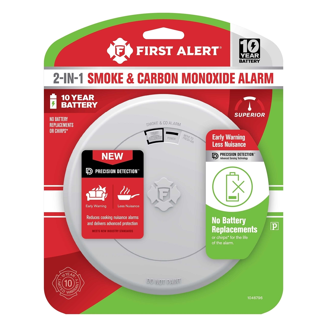 First Alert Precision Detector Smoke and Carbon Monoxide Alarm