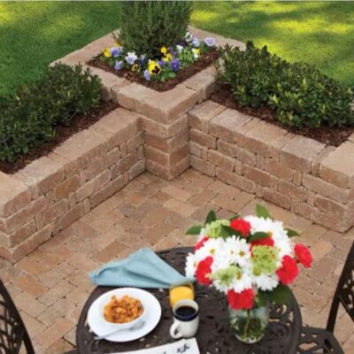Pavestone RumbleStone Square Planters
